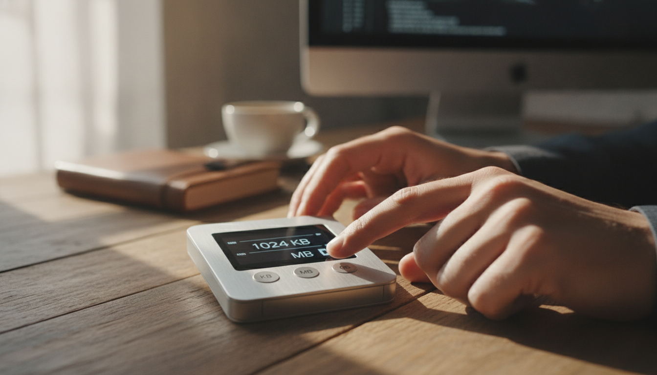 convertisseur pratique pour transformer rapidement kilo-octets, mégaoctets et gigaoctets. simplifiez vos conversions de données en quelques clics.